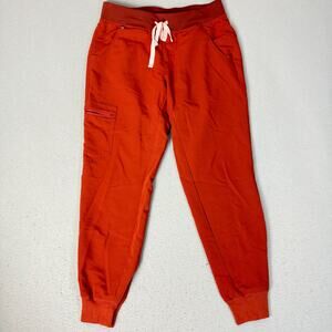 FIGS Technical Collection Zamora Jogger Scrub Pants Burnt Orange S/P Petite